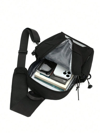 Myco Compact Crossbody Bag, Casual Letter Pattern, Suitable For Daily Use Large Capacity Chest Bag, Suitable For Outdoor Sports And Storing Phones Unisex Gift Collegiate Waist Bag, Suitable For First
