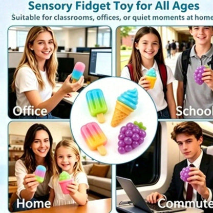 Mystery Squishy Blind Box For Teens, Random 1 Pcs Assorted Styles Slow Rebound Toys, Food Animal Shaped Stress Relief Fidget Gift