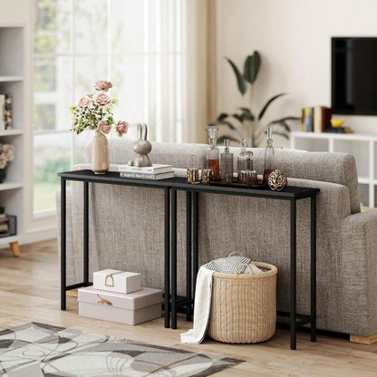 Narrow Entrance Hall Table Thin Sofa Table Suitable For Small Space, Entrance Hall Table Wooden Decorative Table, Side Table Suitable For Corridor, Bedroom, Living Room, Suitable For Holiday Placement