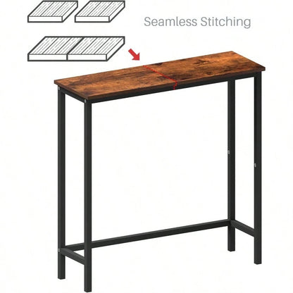 Narrow Entrance Hall Table Thin Sofa Table Suitable For Small Space, Entrance Hall Table Wooden Decorative Table, Side Table Suitable For Corridor, Bedroom, Living Room, Suitable For Holiday Placement