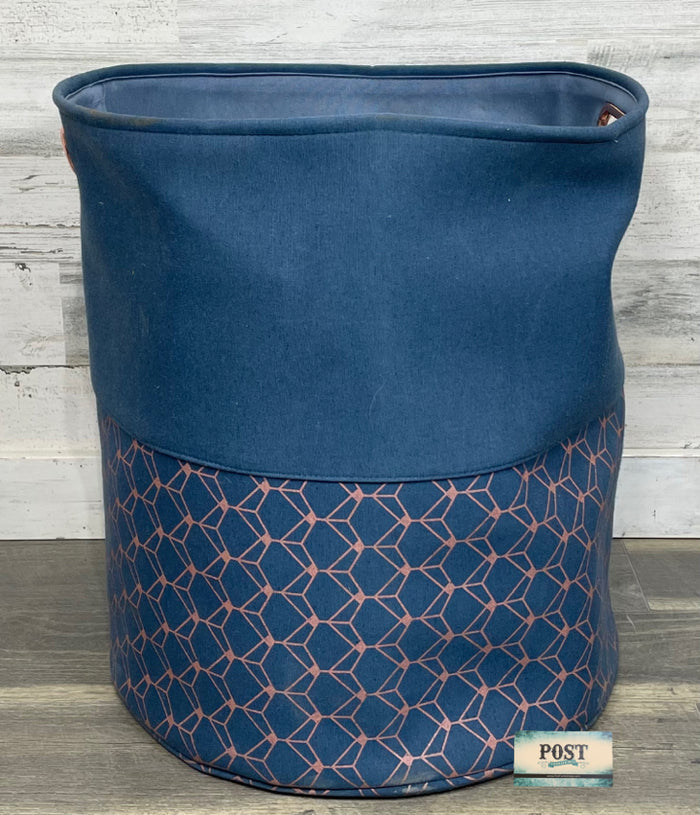 Navy Blue Laundry Basket