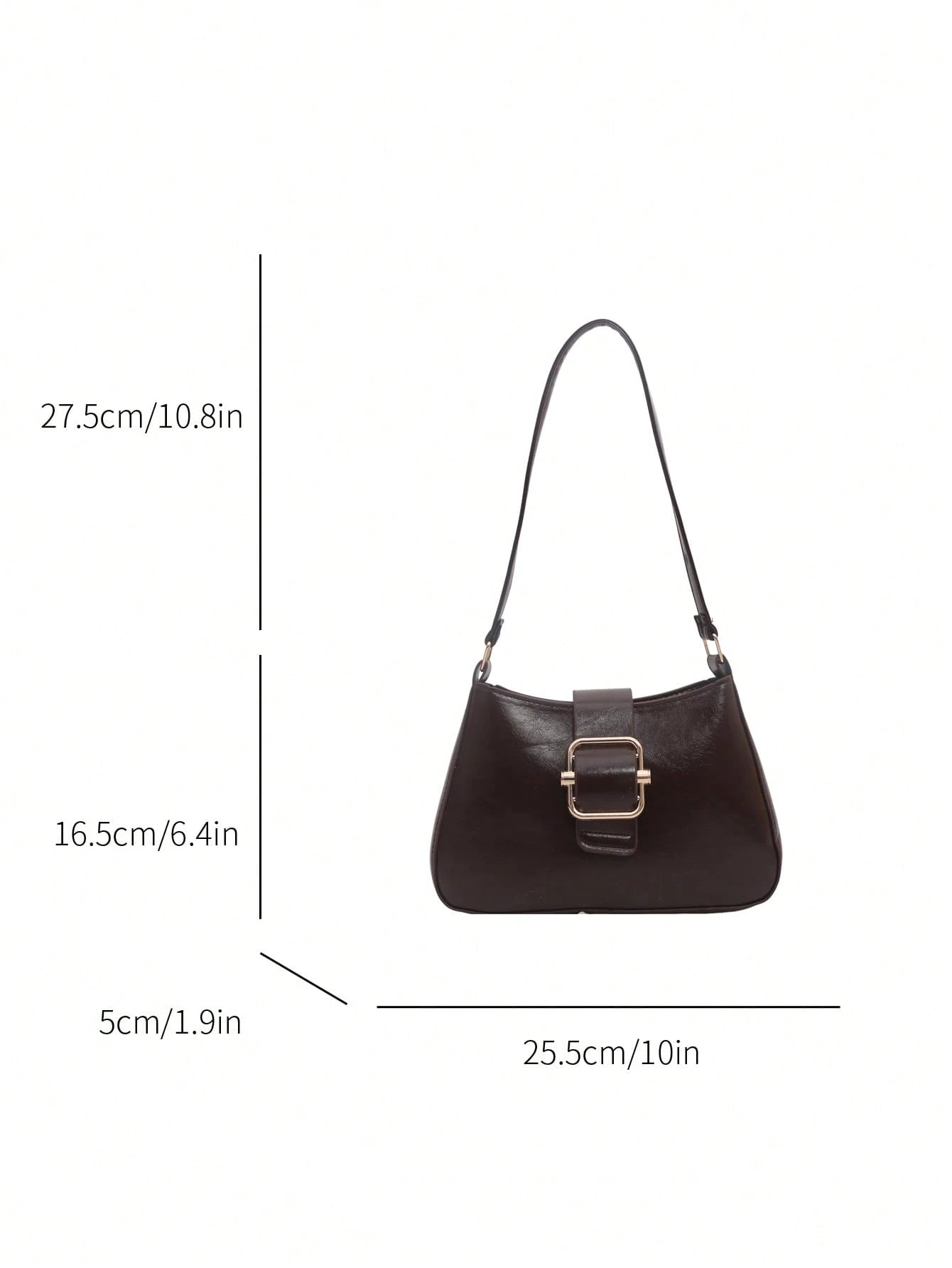 New Fashion Hardware Decorated Handbag, Suitable For Parties, Gatherings, Outings, Vacations, Shopping And Daily Use, Can Store Coins, Phones, Also Can Be Used As Work Bag For White-Collar, College St