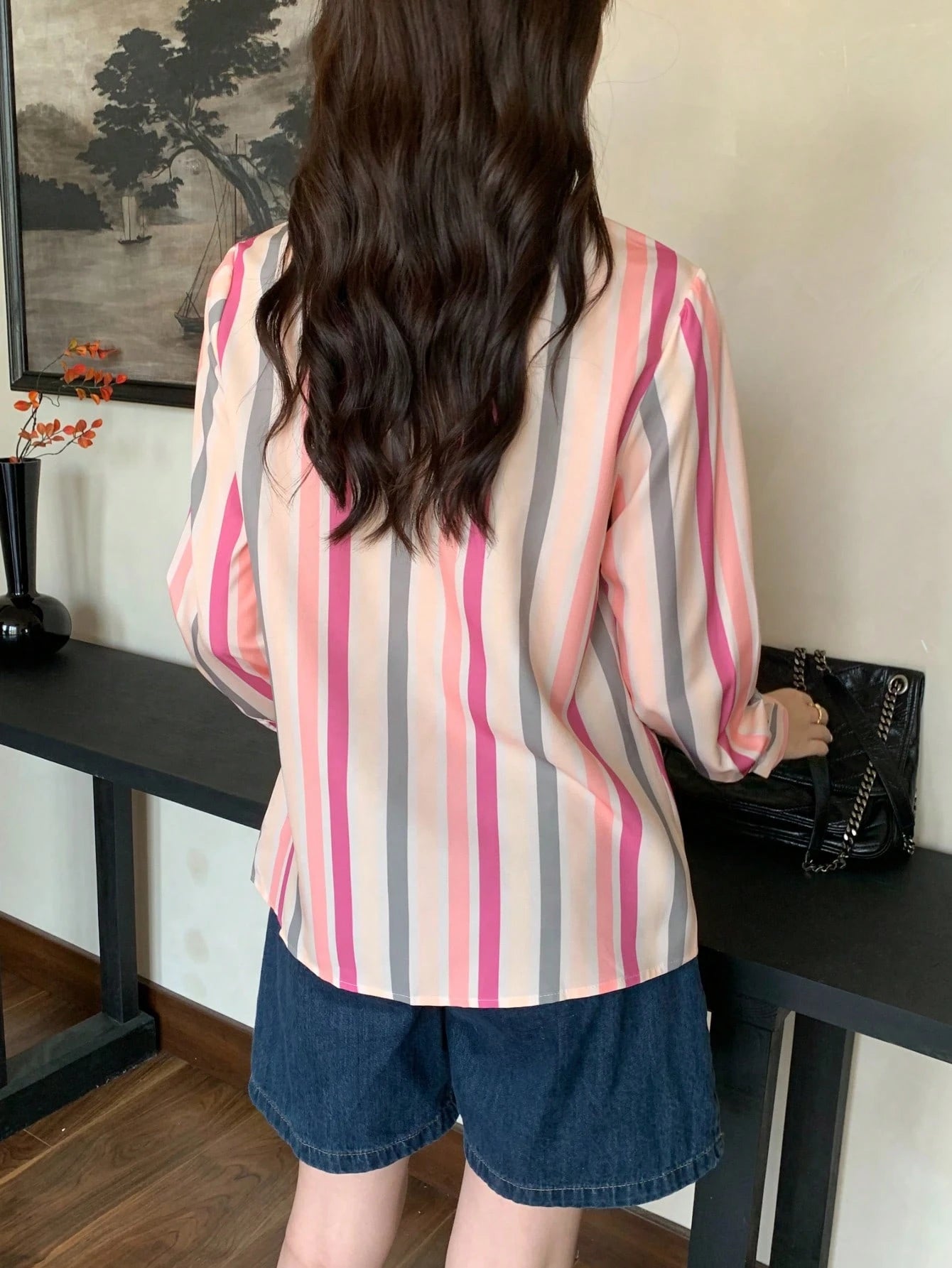 New Loose Fit Long Sleeve Women Blouse Solid Color Shirt Casual Spring