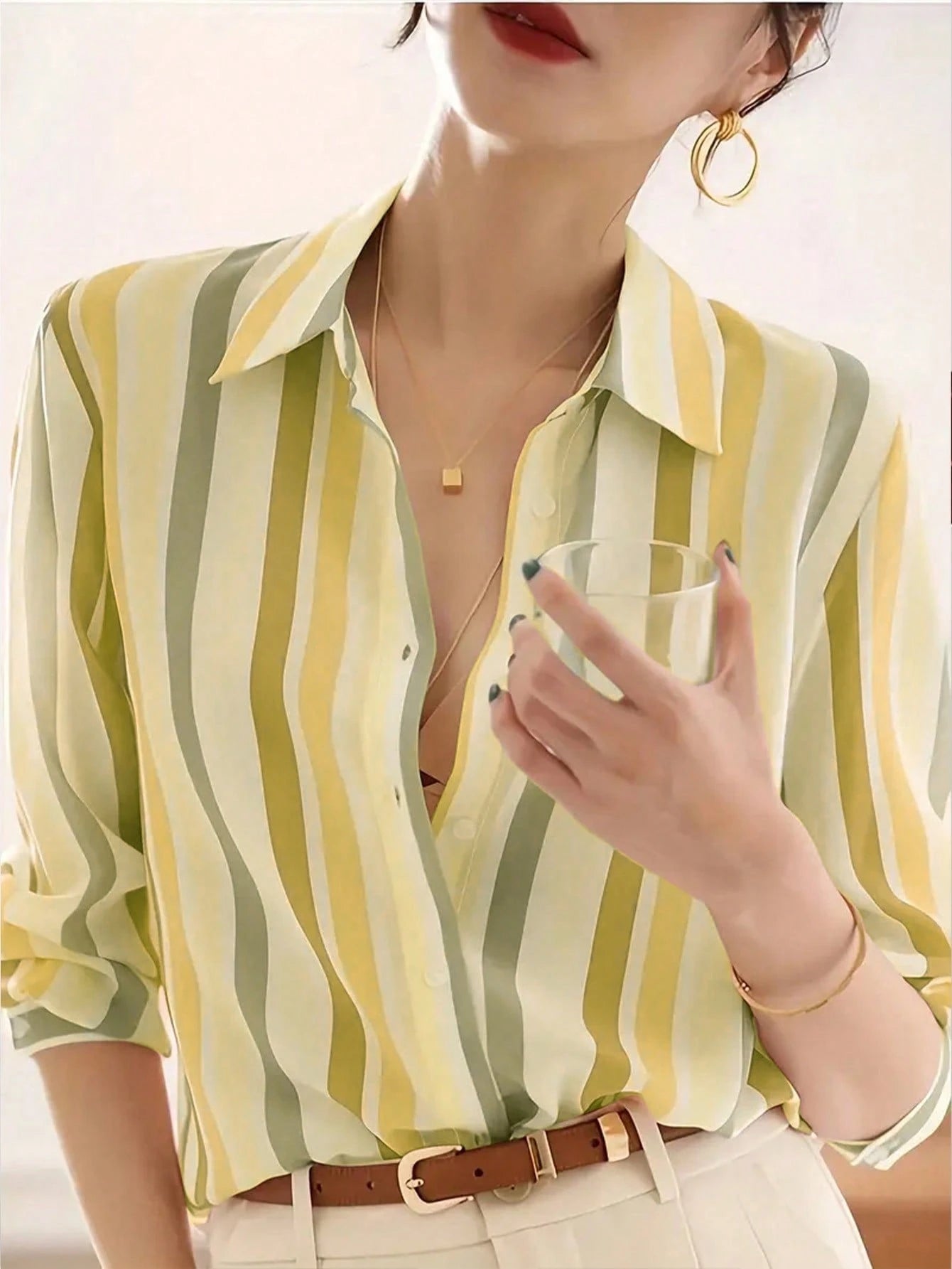 New Loose Fit Long Sleeve Women Blouse Solid Color Shirt Casual Spring
