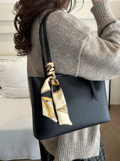 New Luxury Solid Color High-End Versatile Women Shoulder Tote Bag,Business Professional Women