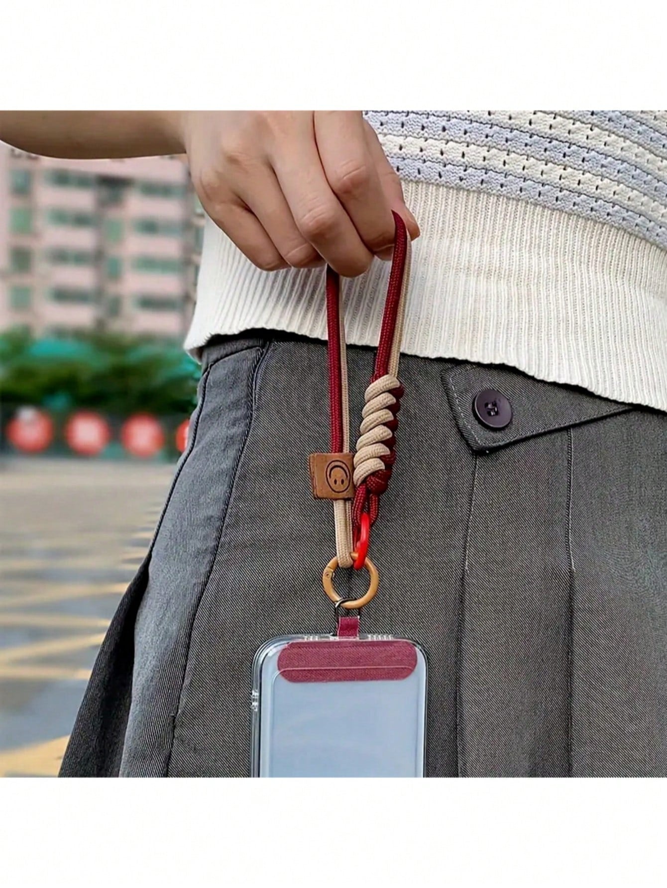 New Universal Phone Lanyard Wristlet, Woven Nylon Phone Strap Bracelet, Sturdy Phone Neck Strap With Card Holder Accessory Gifts For Mother, Family, Friends, Birthday, Holiday Phone Charm, Phone Chain