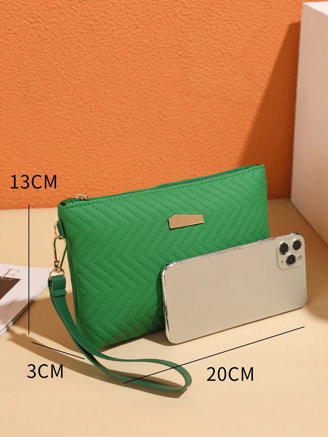 New Women's Handbag, Classic Versatile Shoulder Bag, Fashionable Compact Square Crossbody Bag, Mini PU Embossed Minimalist Solid Color Clutch Shoulder Chain Bag, Chic & Elegant