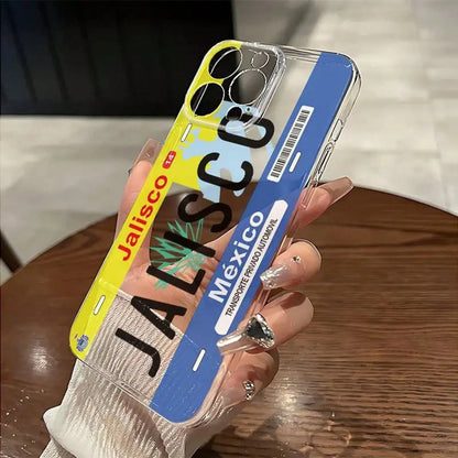 NewA Phone Case With Transparent Creative Print Design Inspired By Jalisco, Mexico, Suitable For IPhone 16/16Plus/16Pro/16Promax, 13/13Pro/13Promax, 12/12Pro/12Promax, 11/11Pro/11Pro Max, And 7/8 X/Xs