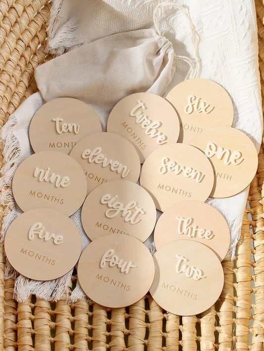 Newborn Age Photography Props Set, Minimalist Round Design