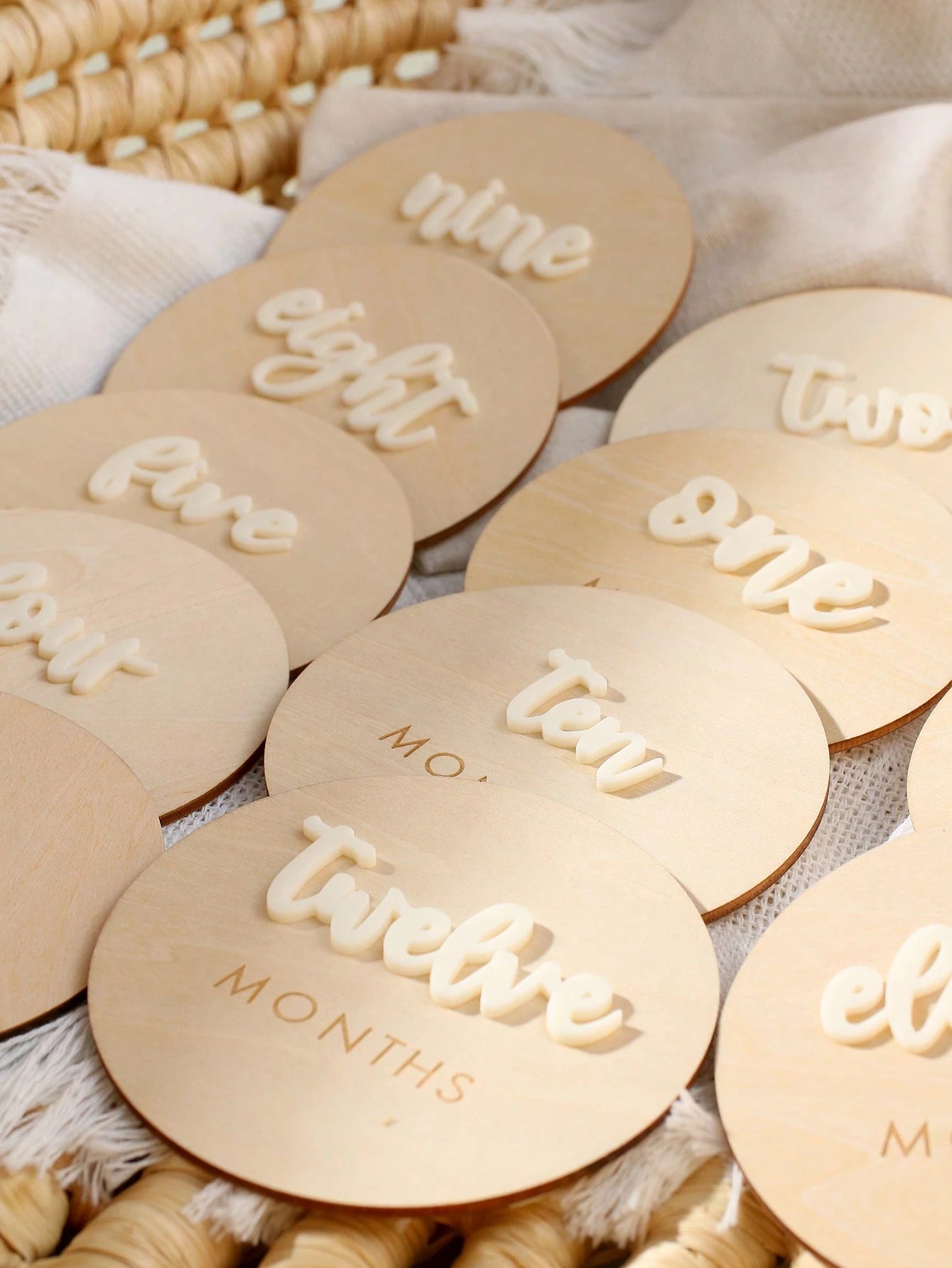 Newborn Age Photography Props Set, Minimalist Round Design