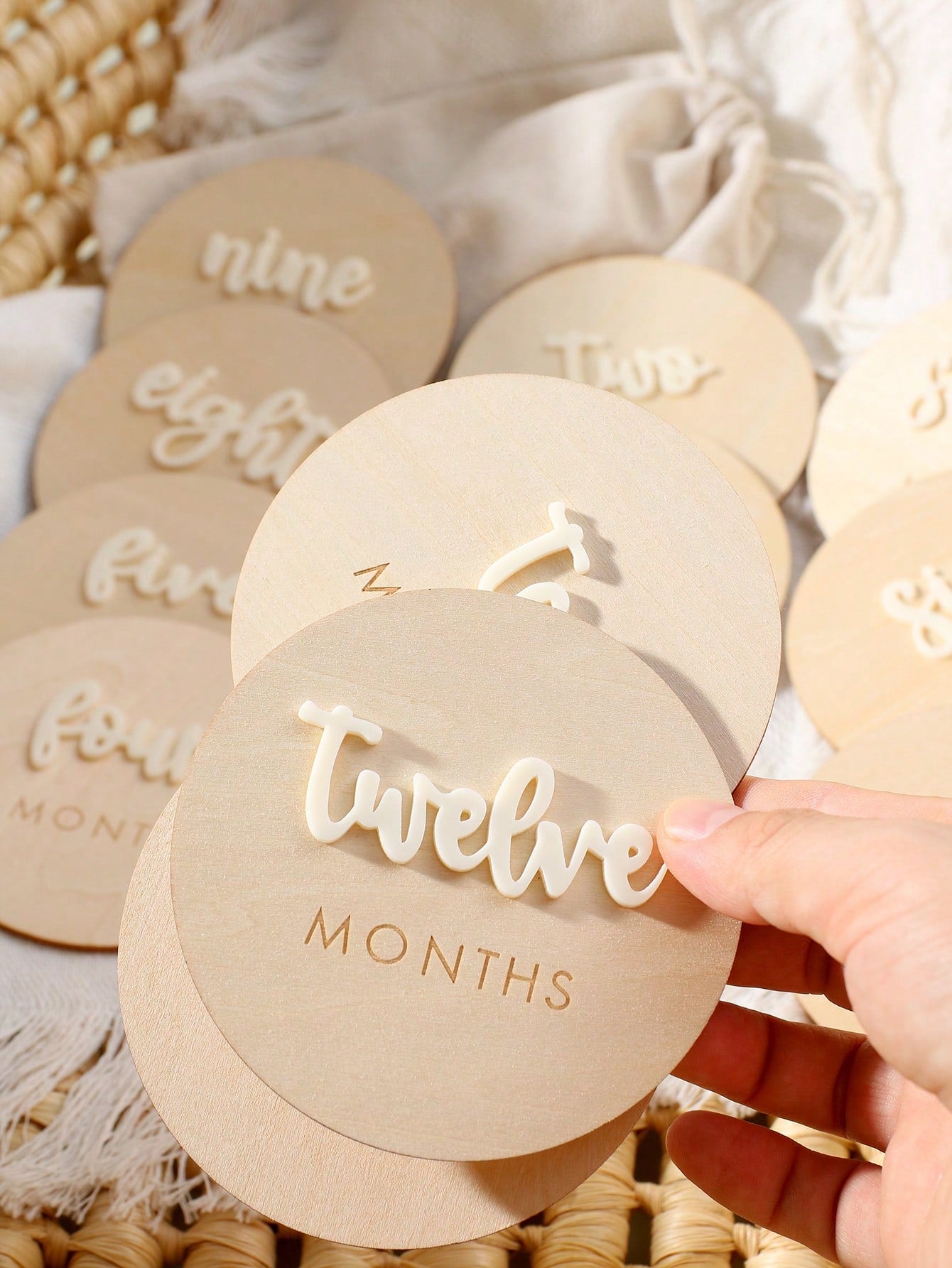 Newborn Age Photography Props Set, Minimalist Round Design