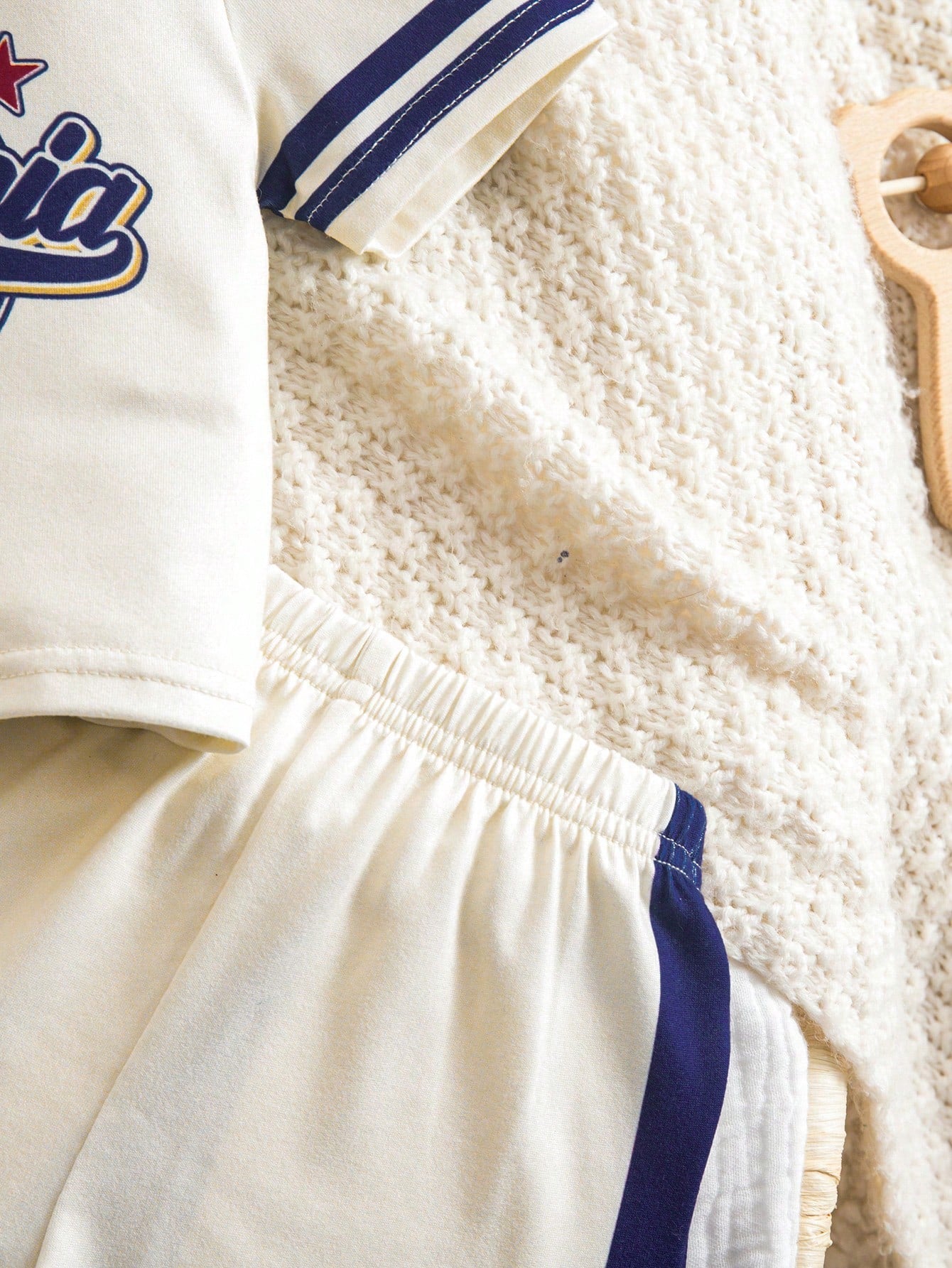 Newborn Baby Boy Clothes Off-White Summer Casual Vacation Sports Letter Print Short Sleeve T-Shirt And Shorts Set,Basketball Football Baseball Outfit
