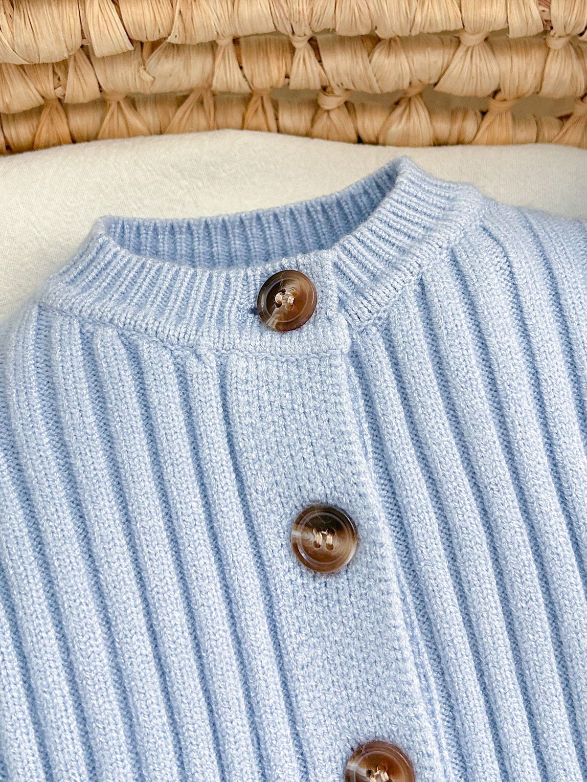 Newborn Baby Cute Autumn/Winter Versatile Knit Minimalist Romper Crawl Suit Footies Hat Set