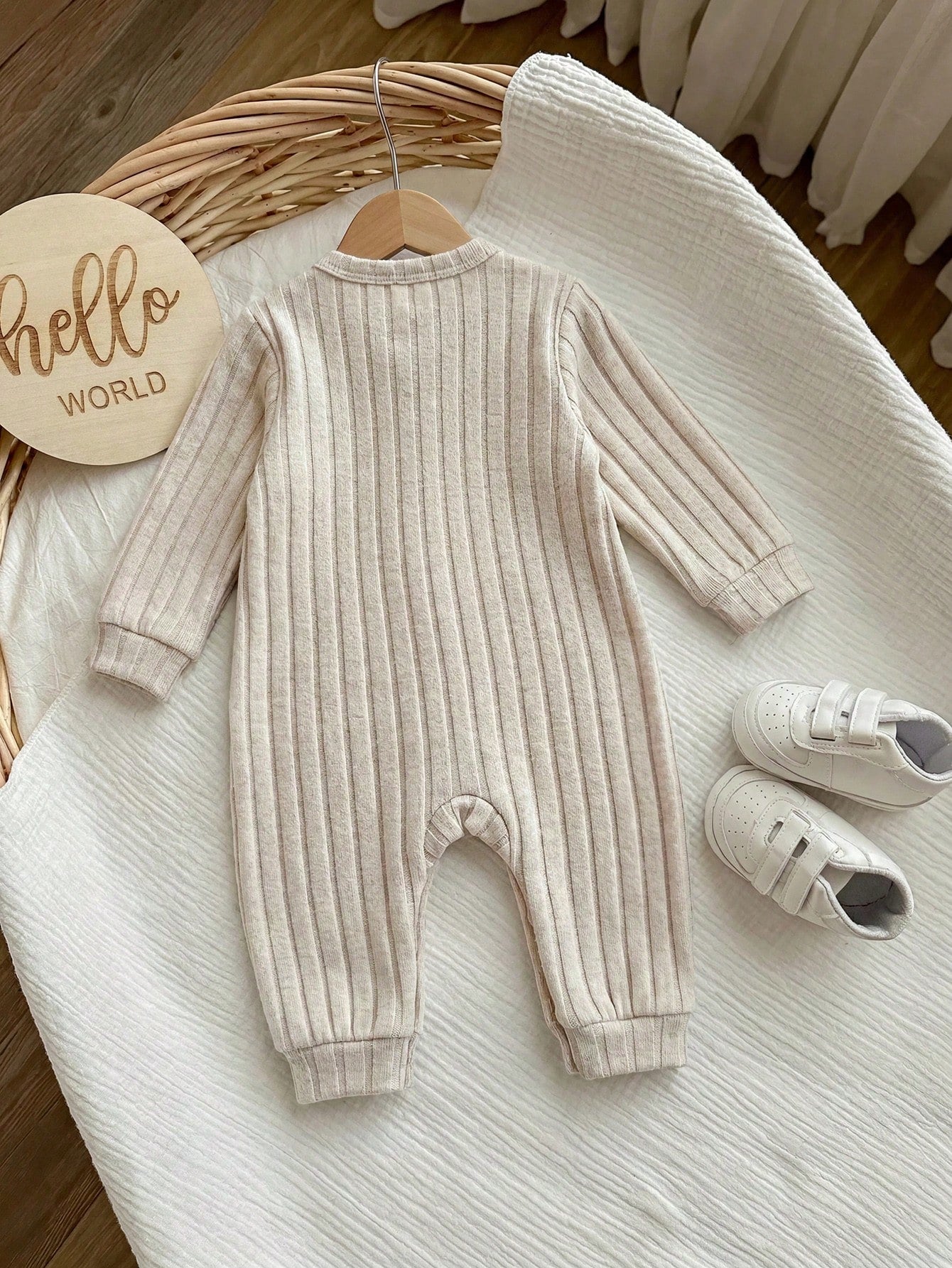 Newborn Baby Girl Cute Casual Knit Duck Pattern Long Sleeve Home Wear Jumpsuit