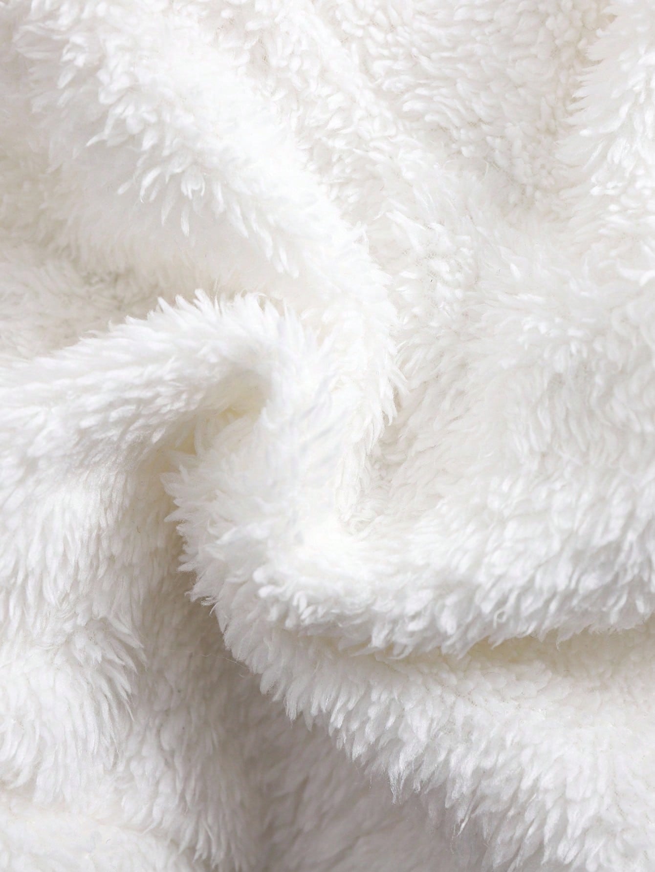 Newborn Baby Girl Cute Fluffy Cat Pattern Hoodie Top And Pants 2-Piece Set,Winter Fleece Outfit,All White Holiday Christmas Pajamas For Toddlers Home