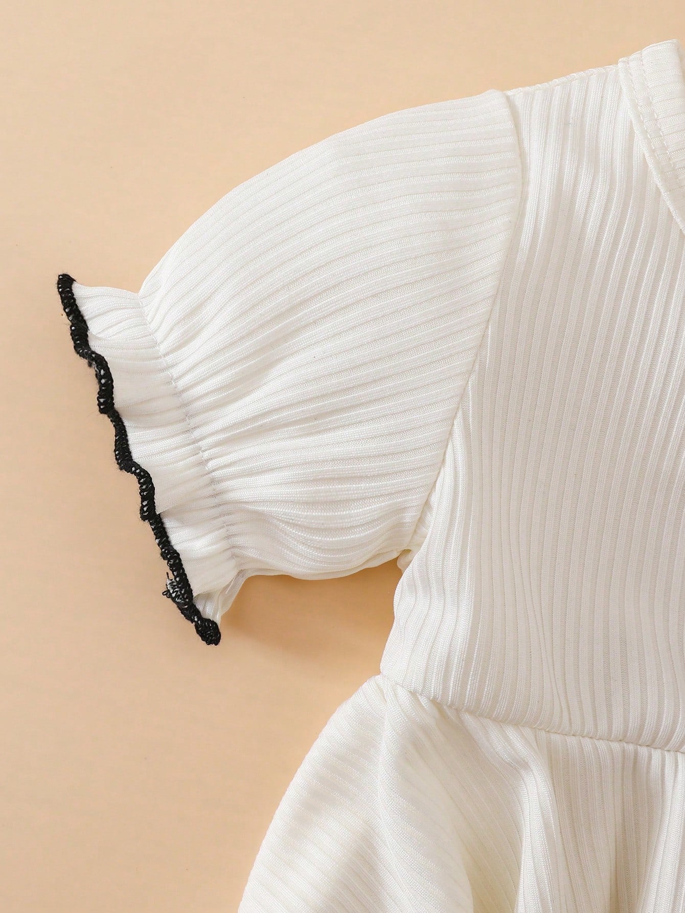 Newborn Baby Girl Dress,Summer Cute Princess-Style Short-Sleeved Bow Tie Knitted Dotted Fabric Flowing Skirt For Milestone Gift,Daily Wear Dress