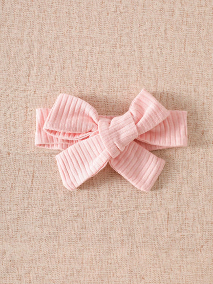 Newborn Baby Girl Dusty Pink Summer Cute Wedding Guest Mesh Sleeveless Dress With Headband Set 3D Embroidered Bow Ribbed Trim Elegant Outdoor Outfit
