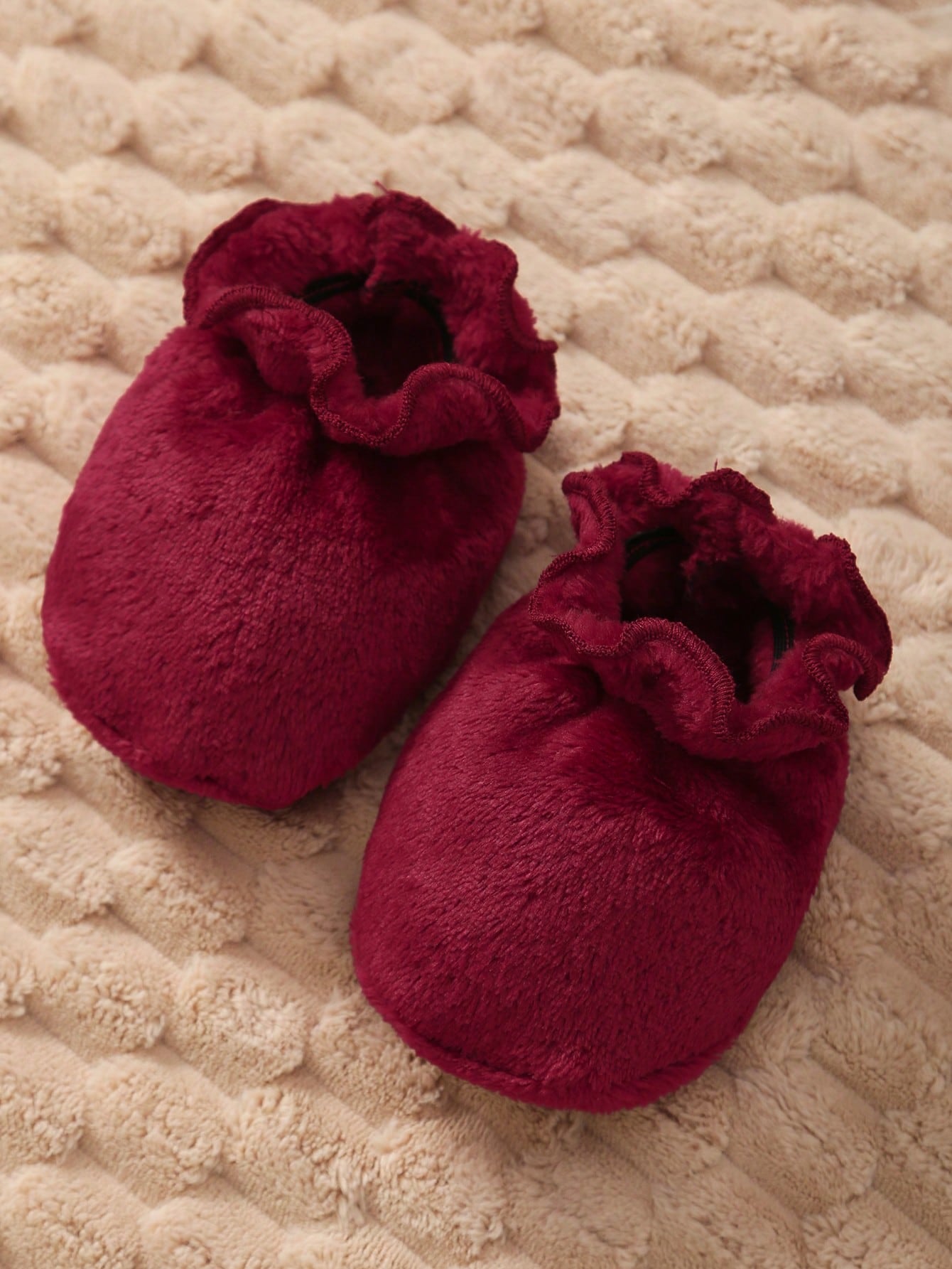 Newborn Baby Robe & Booties Set, Letter Pattern Design, Soft & Comfortable Fabric, Suitable For Children's Casual Wear