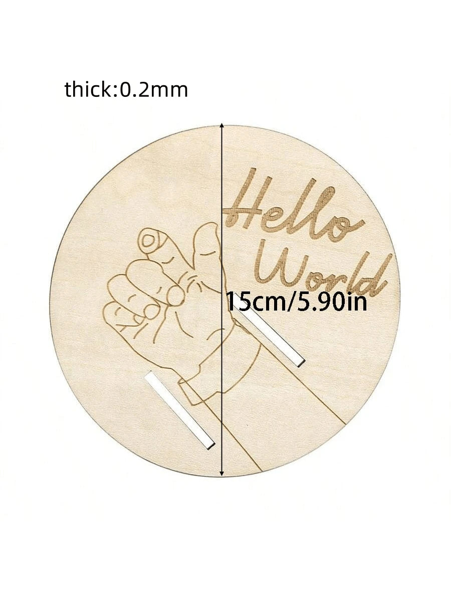 Newborn Hospital Bracelet Engraved Keepsake Holder, Personalized Baby Gift, Laser-Cut Wood Fiber Board, Memorial Pregnancy Wristband