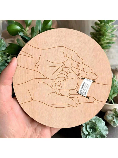Newborn Hospital Bracelet Engraved Keepsake Holder, Personalized Baby Gift, Laser-Cut Wood Fiber Board, Memorial Pregnancy Wristband
