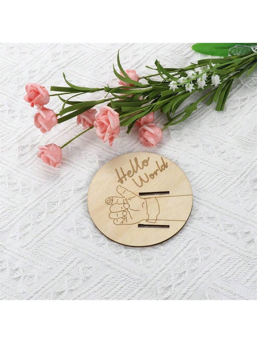 Newborn Hospital Bracelet Engraved Keepsake Holder, Personalized Baby Gift, Laser-Cut Wood Fiber Board, Memorial Pregnancy Wristband