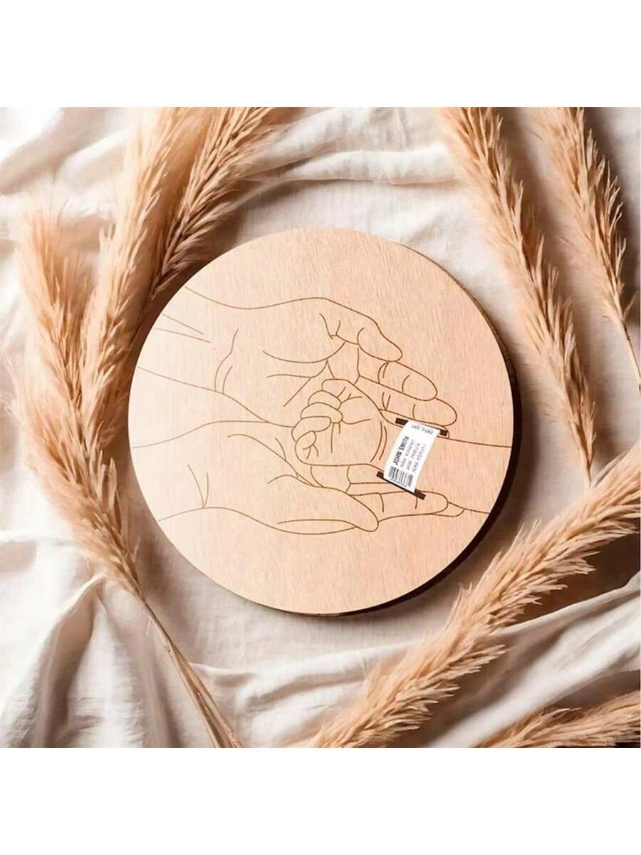 Newborn Hospital Bracelet Engraved Keepsake Holder, Personalized Baby Gift, Laser-Cut Wood Fiber Board, Memorial Pregnancy Wristband