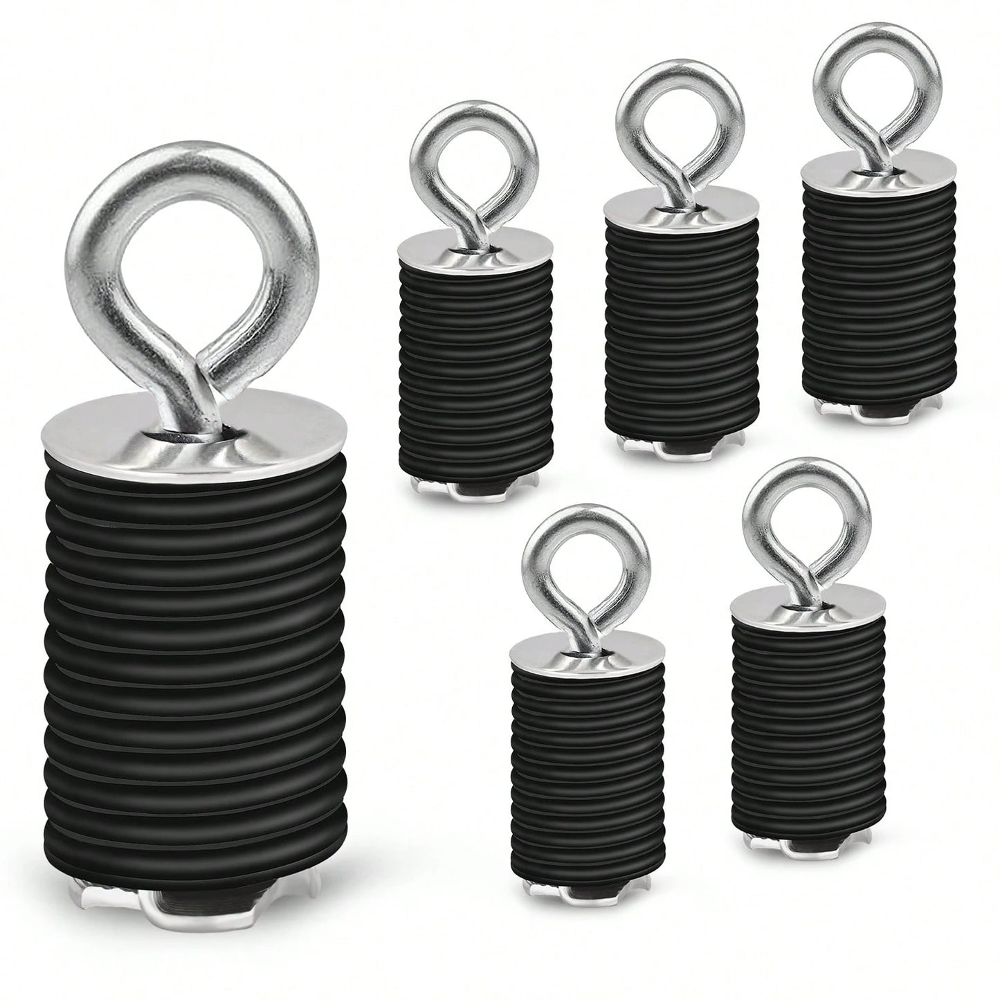Nilight Tie Down Anchors, ATV Anchors Compatible With Polaris RZR 900 1000 XP Turbo Sportsman 450 570 850 ACE 500 570 EPS 900 XC-DO NOT FIT Ranger And General Black (Set Of 6)
