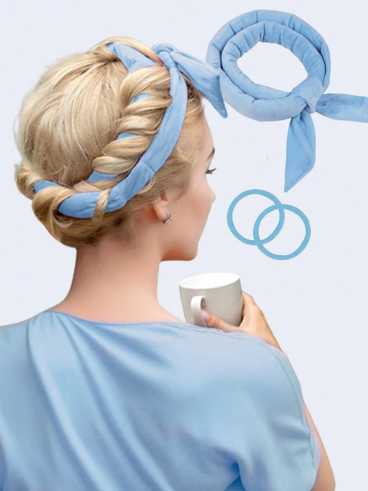 No-Heat Curling Hair Band, No-Heat Curling Hair Scrunchie, Sleep Curling Hair Band, Natural Soft Wave DIY Curling Styling Tool, Curling Iron, No-Heat Curling, Curling Iron, Hair Salon Beauty Products