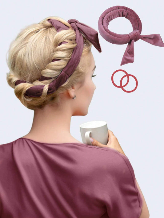 No-Heat Curling Hair Band, No-Heat Curling Hair Tie, Sleep Curling Hair Band, Natural Soft Wave DIY Curling Styling Tool, Curling Iron, No-Heat Curling, Curling Iron, Hair Products And Accessories, Su