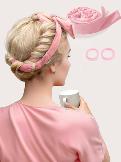 No-Heat Curling Hair Band, No-Heat Curling Hair Tie, Sleep Curling Hair Band, Natural Soft Wave DIY Curling Styling Tool, Curling Iron, No-Heat Curling, Curling Iron, Hair Products And Accessories, Su