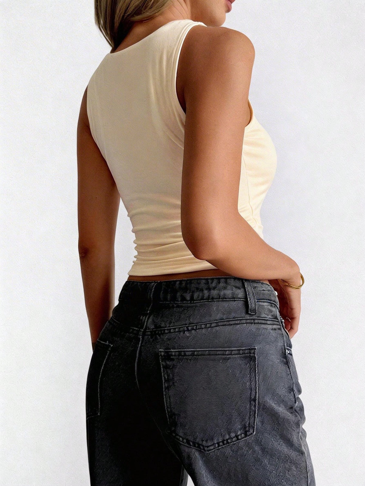 NOIRLYN Women's Summer/Autumn Y2K Sexy Camisole Tank Top, Slim Fit Basic Top, Suitable For Daily Wear Casual