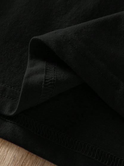NostaNoir Solid Round Neck Tee