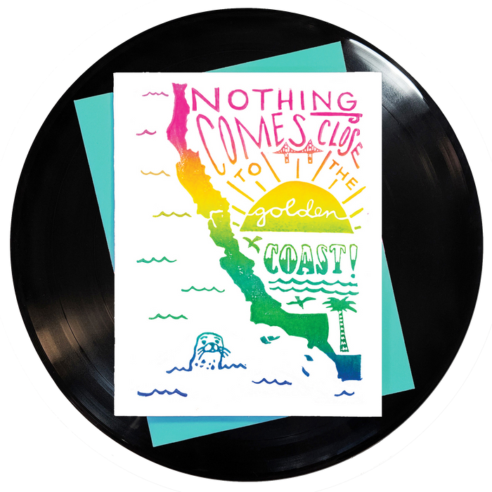 Nothing Comes Close To The Golden Coast Greeting Card 6-Pack Inspired By Music