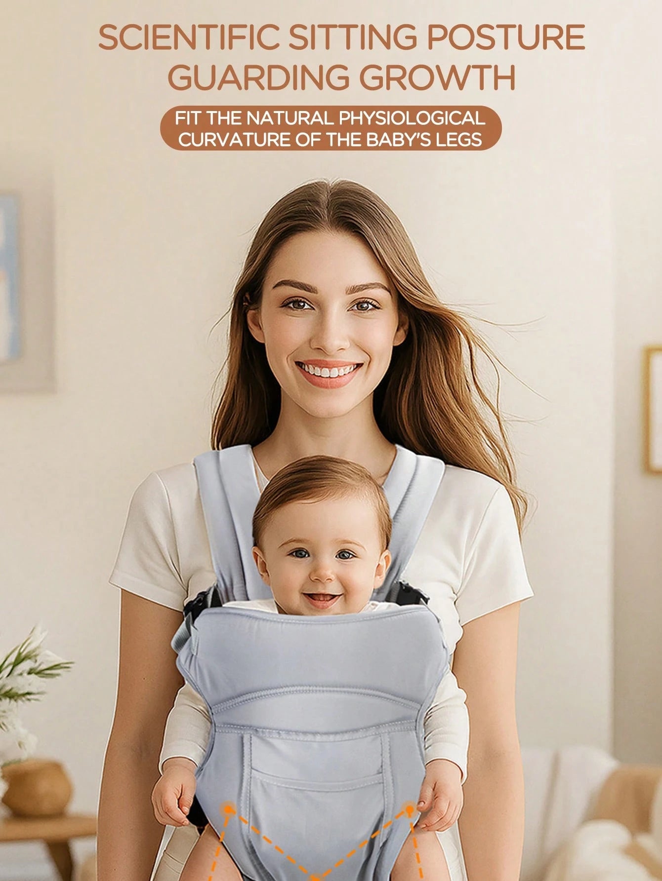Oaoleer 1PC Baby Carrier, Front & Back Carry, Baby Sling Carrier Portable Newborn Toddler,Child Infant Baby Carrier-Child Carrier Sling,Lightweight Breathabl