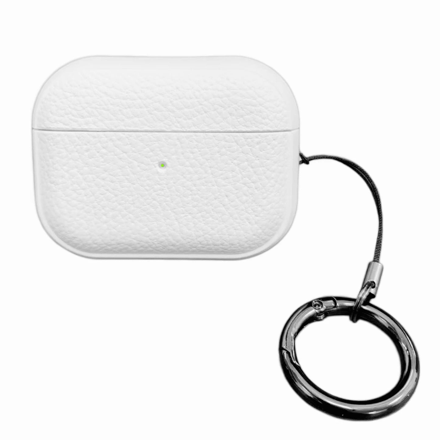 Old Money Style TPU Black Leather Bluetooth Earphone Cases TPU Faux Leather Protective Case Compatible With 1/2, Pro, Pro 2, 4, 3, Fashionable Appearance, Provides Full Protection, With Keychain Birth