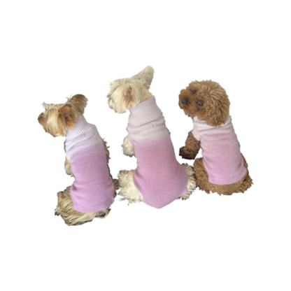 Ombre Angora Dog Sweater - Lilac