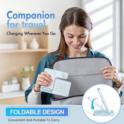 [Only Supports Wireless Headphones With Wireless Charging Function]3 In 1 Charging Station Compatible, Wireless Charger Compatible With 16 15 14 13 12 11 X Pro Max & Apple, Wireless Charging Station