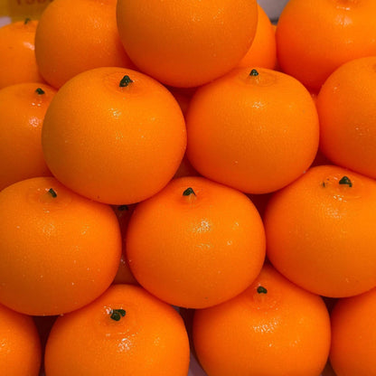 Orange Handmade Squeeze Ball, Purely Handmade DIY Crunchy Stress Relief Ball, Sensory Fidget Toy For Anxiety Relief, Novelty Birthday Gift