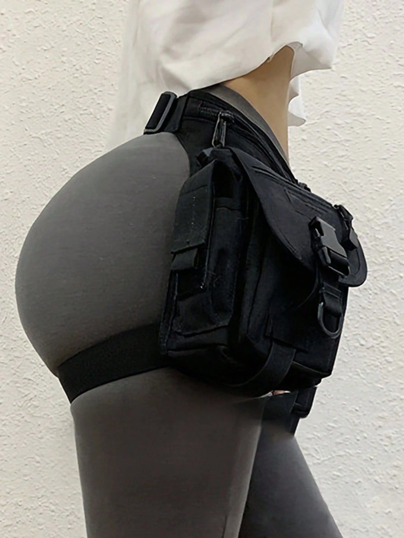 Outdoor Sports Photography Single-Shoulder Crossbody Bag, Waterproof Motorcycle Lure Leg Bag, Oxford Fabric Tactical Waist Bag, Women's Leg Bag