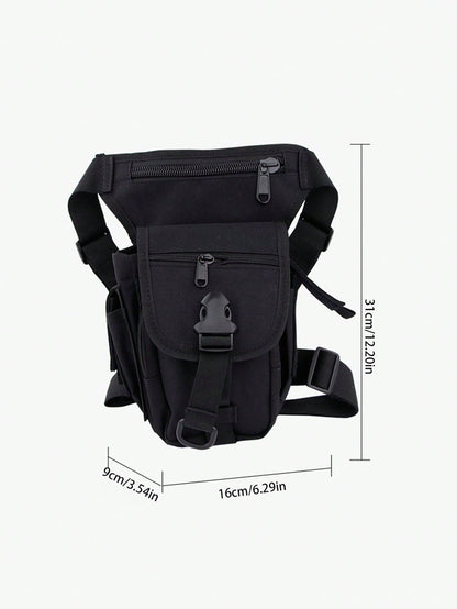 Outdoor Sports Photography Single-Shoulder Crossbody Bag, Waterproof Motorcycle Lure Leg Bag, Oxford Fabric Tactical Waist Bag, Women's Leg Bag