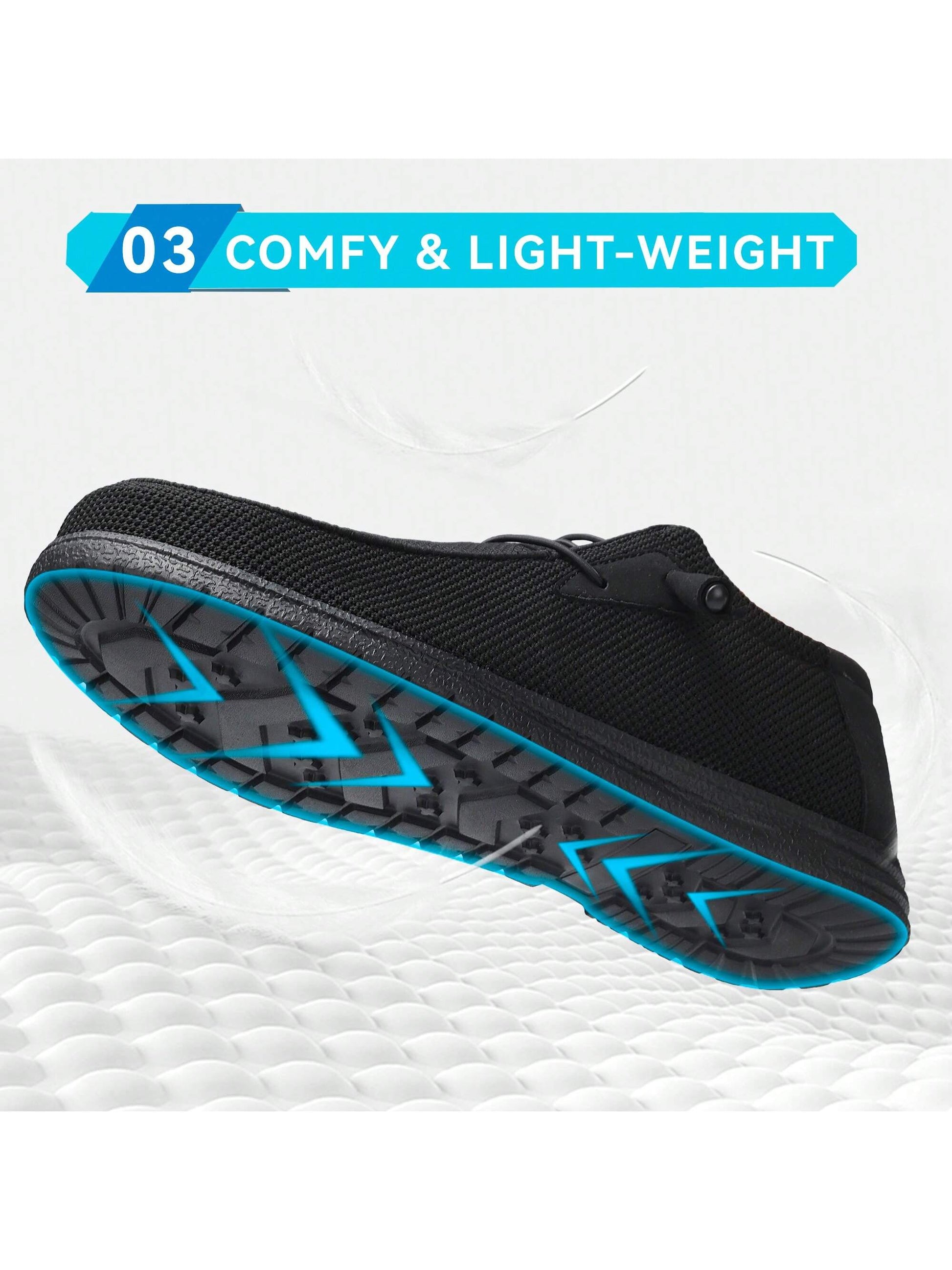 OZLOOK Safety Work Shoes For Men Lightweight Breathable Steel Toe  Shoes Slip Resistant Indestructible Construction Shoes Roofing Shoes