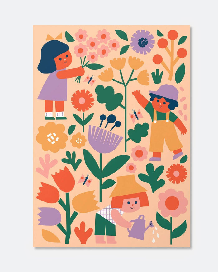 Paint by Numbers Kit & Canvas for Kids: Flower Patch