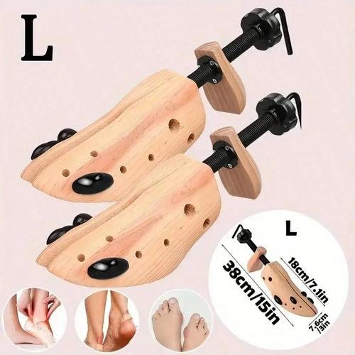 Pair Of Premium Professional 4-Way Shoe Trees, Shoe Stretcher For Men Or Women