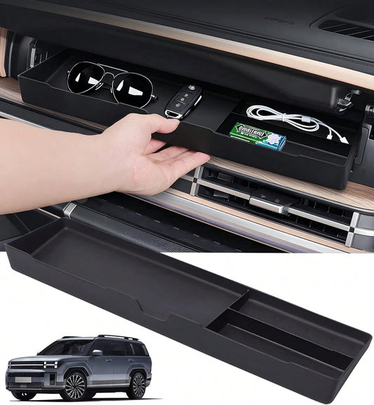 Passenger Side & Glove Box Storage Organizer Tray Compatible With 2024 2025 2026 H/Y/U/N/D/A/I Santa Fe Interior Accessories