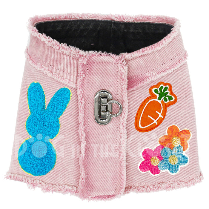 Peep Bunny Denim Harness Vest for Pets
