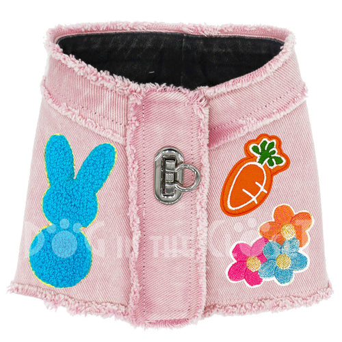 Peep Bunny Denim Harness Vest for Pets