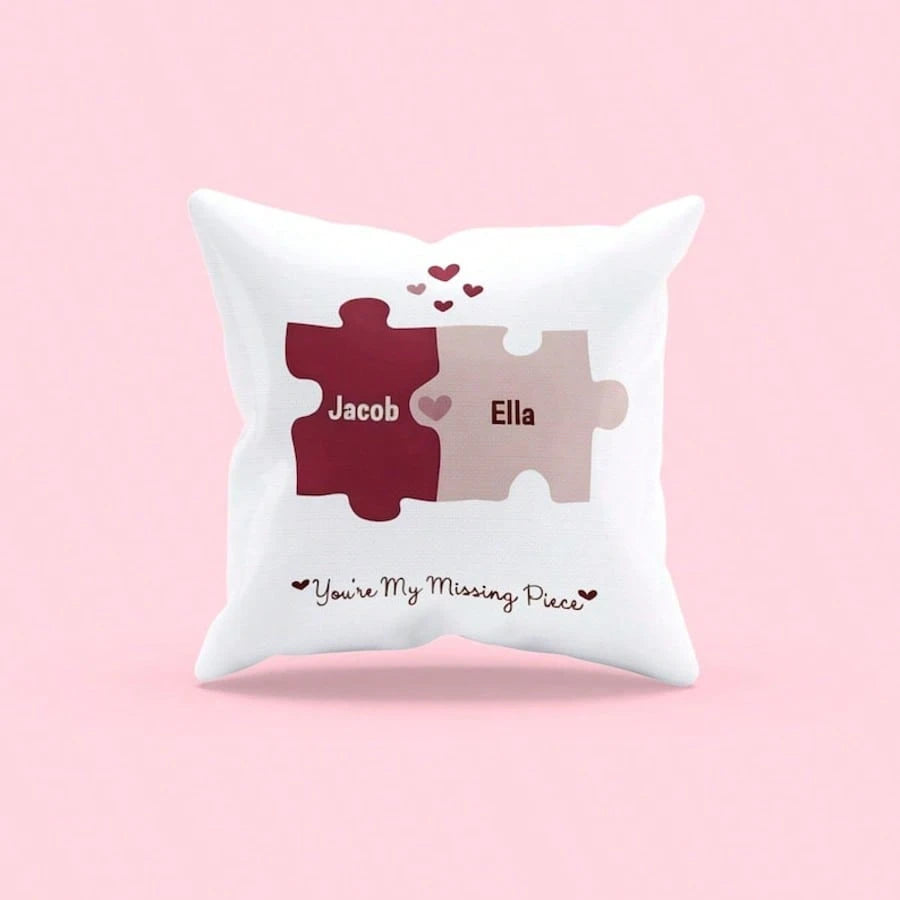 Personalized Valentine's Day Throw Pillowcase With Name, Custom Gift For Valentine's Day, Personalized Valentine's Day Gifts Gifts For Women Men, Ideal Gifts For Valentine's Day, Girlfriend Boyfriend