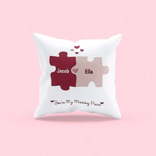 Personalized Valentine's Day Throw Pillowcase With Name, Custom Gift For Valentine's Day, Personalized Valentine's Day Gifts Gifts For Women Men, Ideal Gifts For Valentine's Day, Girlfriend Boyfriend