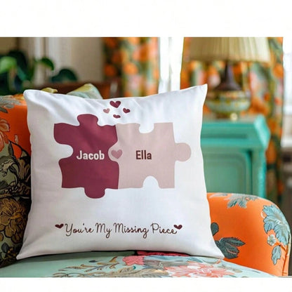 Personalized Valentine's Day Throw Pillowcase With Name, Custom Gift For Valentine's Day, Personalized Valentine's Day Gifts Gifts For Women Men, Ideal Gifts For Valentine's Day, Girlfriend Boyfriend