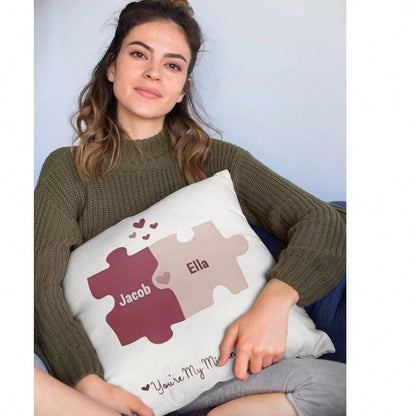 Personalized Valentine's Day Throw Pillowcase With Name, Custom Gift For Valentine's Day, Personalized Valentine's Day Gifts Gifts For Women Men, Ideal Gifts For Valentine's Day, Girlfriend Boyfriend
